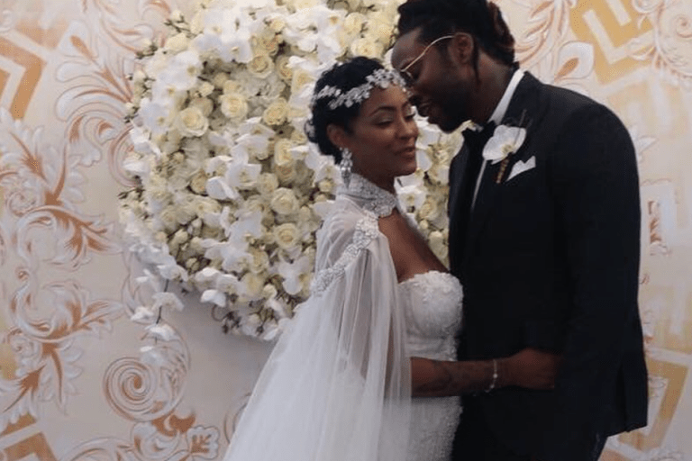 Fashion Bomb Weddings: 2 Chainz’s Bride Kesha Ward Tied The Knot In Miami At The Versace Mansion Wearing Galia Lahav & Youssef Al Jasmi Gowns