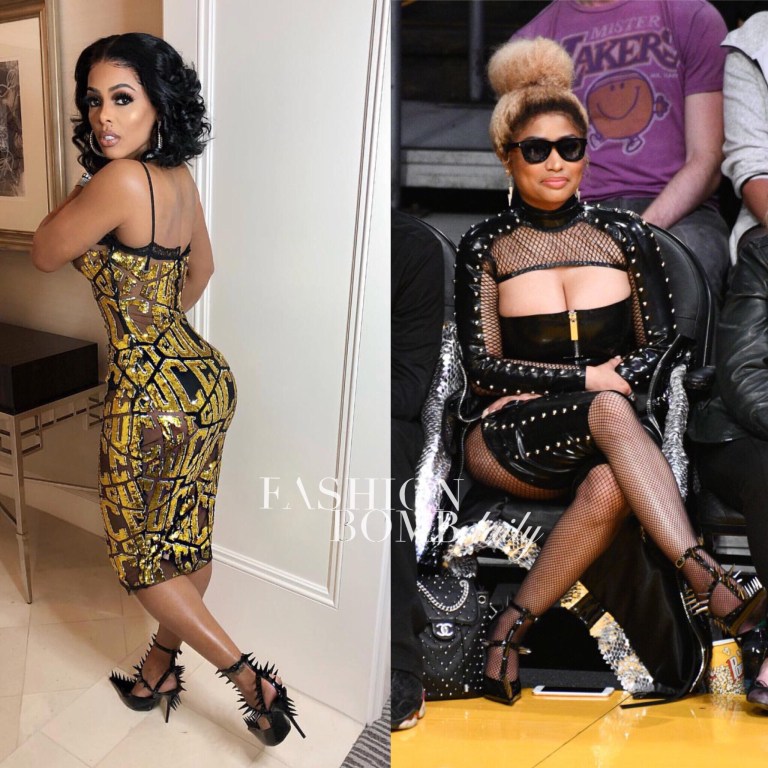 Who Wore it Better? Keyshia Kaior vs. Nicki Minaj in Balenciaga’s Spiked Patent Pump