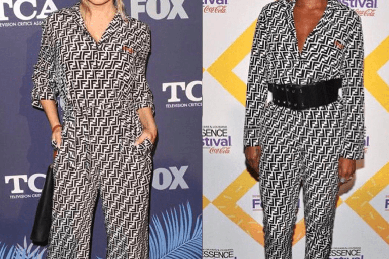 Who Wore It Better? Mary J Blige Vs. Fergie In Fendi’s $2,590 Logo Silk Jumpsuit