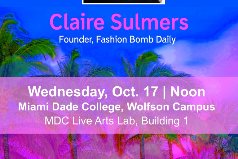 Wednesday, October 17th: Come See me Speak at Miami Dade College!