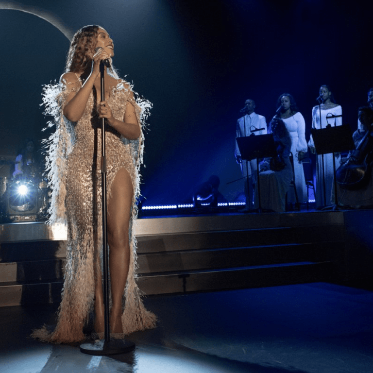 Beyoncé Performs At The City Of Hope Gala Wearing A Ralph & Russo Gown