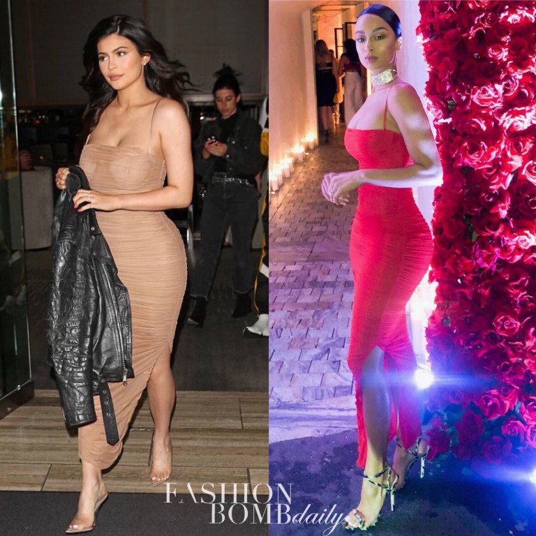 Who Wore It Better? Kylie Jenner vs. Draya in House of CB’s ‘Fornarina’ Ruched Dress