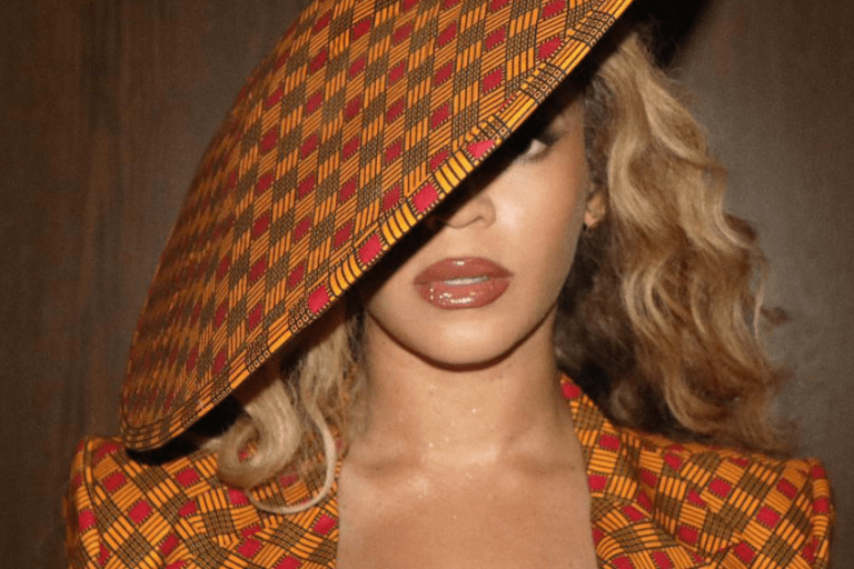 Beyonce Supports Black Designers During Black History Month: An Enagancio Ankara Printed Suit and Hat, Balmain Couture, and More!