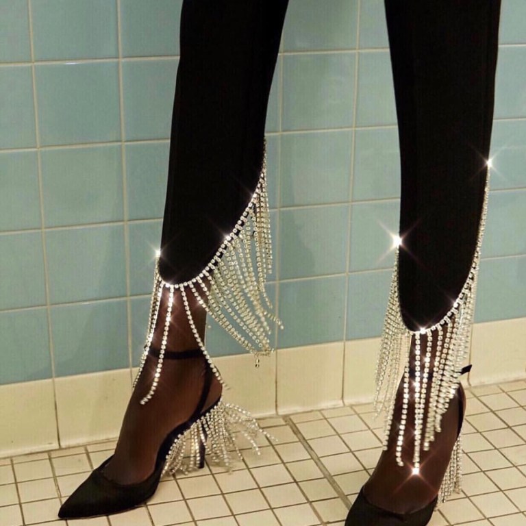Bomb Product of the Day: Area NYC Crystal-Fringed Heels