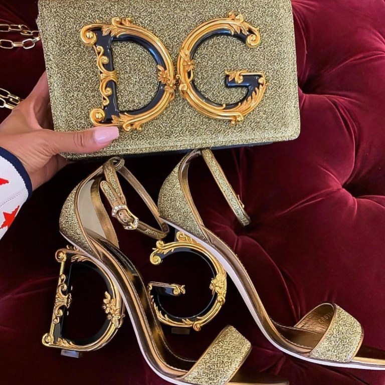 Bomb Product of the Day: Dolce and Gabbana Monogram Glitter Heels
