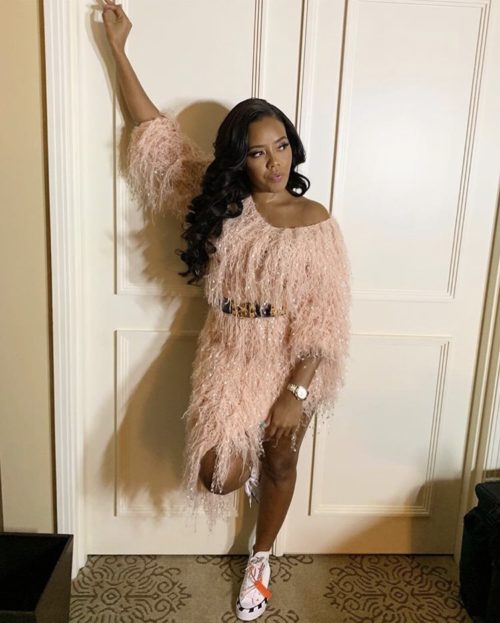 Angela Simmons is an Absolute Doll In Fashion Nova Fringes!