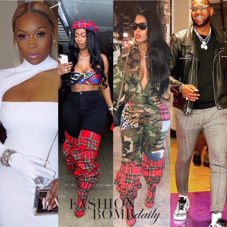 Top 6 Looks Of The Day 02/28/2019: Marlo Hampton in Albert Montris, Lebron James in John Elliot, Kash Doll and JuJu in Y/Project, and more!