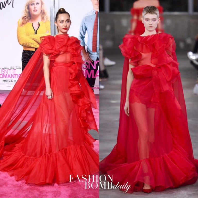 Top 6 Looks Of The Day: Miley Cyrus in Valentino, Danai Gurira in Thom Browne, Chloe and Halle in Valdrin Sahiti, and more!