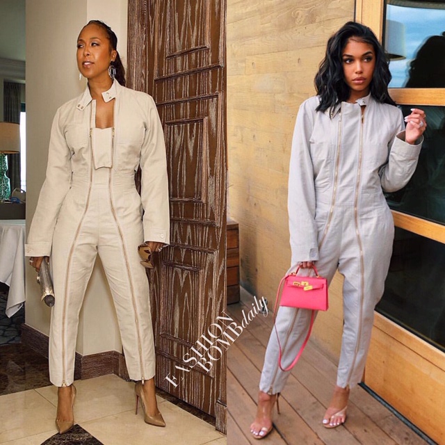 Who Wore it Better? Marjorie Harvey vs. Lori Harvey in Stella McCartney’s $1,725 Zip Front Jumpsuit