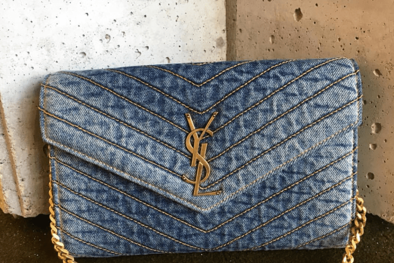 Bomb Product of the Day: Denim Monogramme Quilted YSL Shoulder Bag
