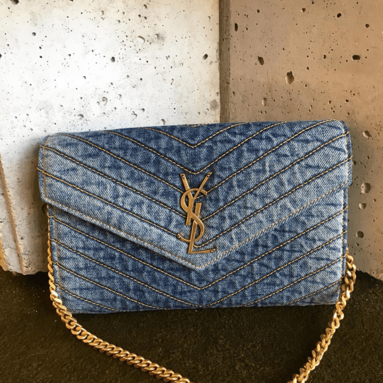 Bomb Product of the Day: Denim Monogramme Quilted YSL Shoulder Bag