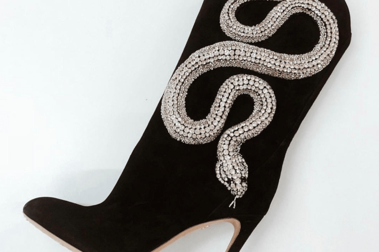 Bomb Product of the Day: Giambattista Valli Crystal Snake Boots
