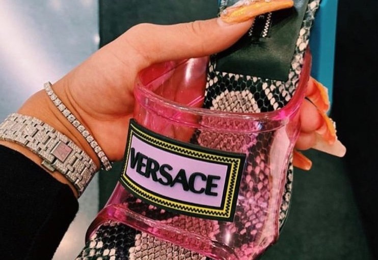 Bomb Product of the Day: Versace Snakeskin and Vinyl Mules