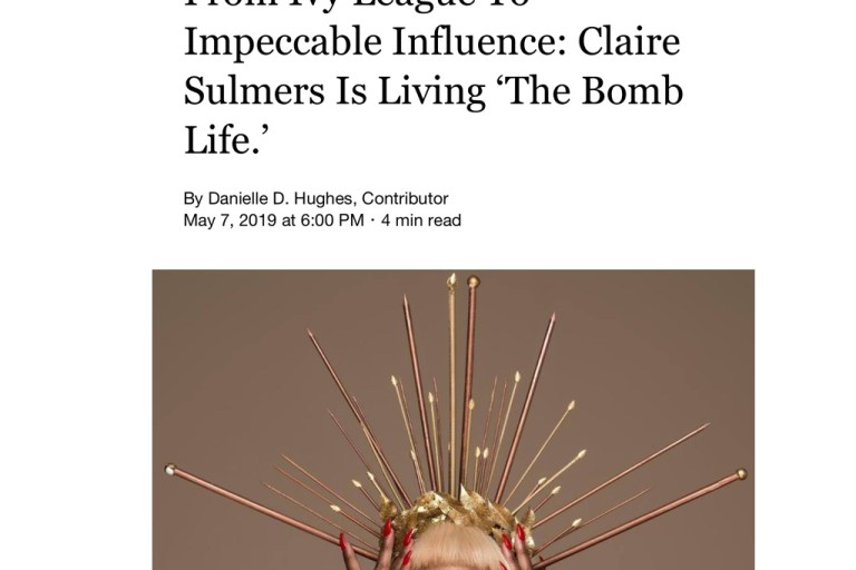 BeautyLifeFun’s Claire Sulmers in Forbes Magazine