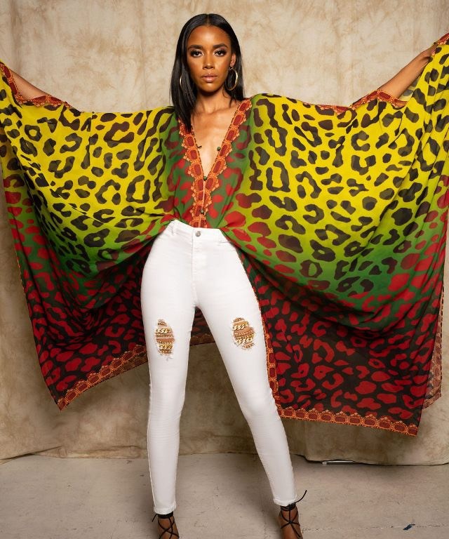 How Do You Wear It: See How We’d Style New ‘Billionaire Jeans’ by Rayar Jeans with Other Bomb Products from BeautyLifeFun Shop, Like: Sai Sankoh’s ‘Nawara’ Goddess Kaftan, NFW Logo Tees and India Monae’s Embellished Denim Jacket