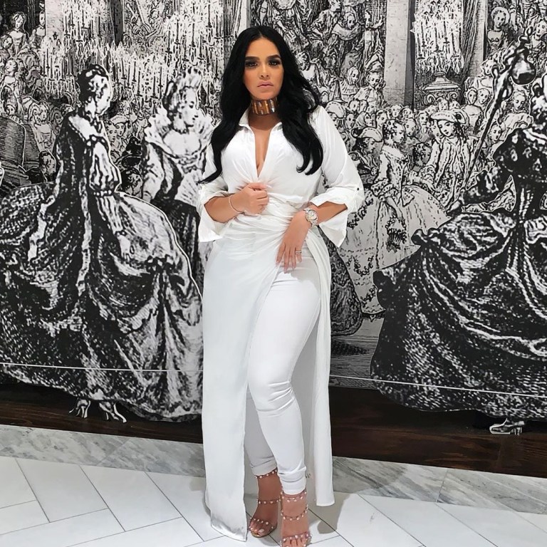 Emily B Was a Beaming Goddess in This All White Look From Fashion Nova!