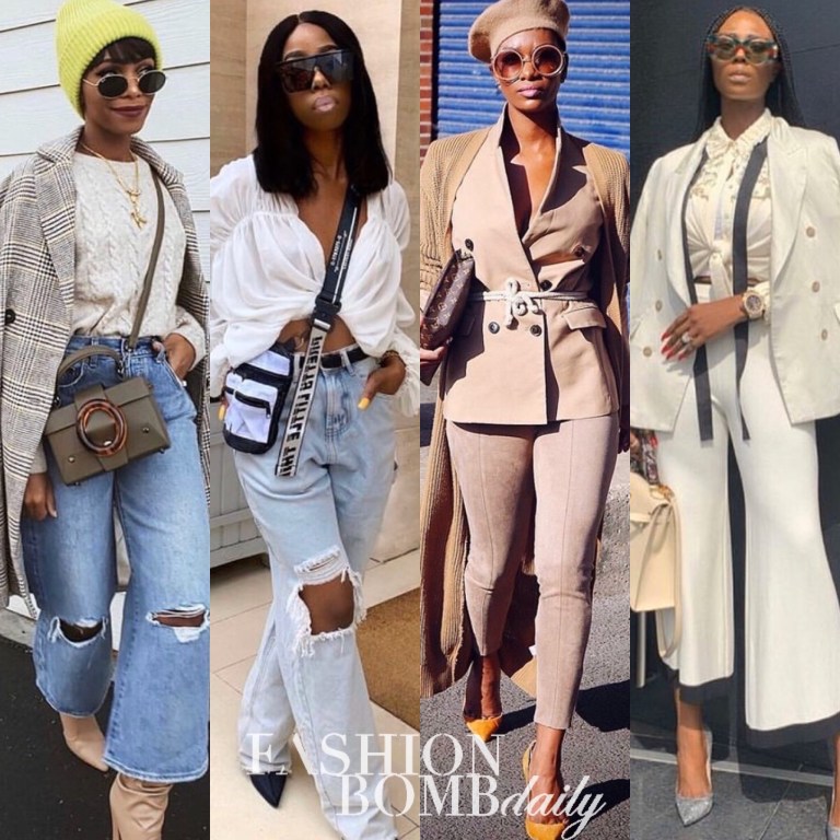 Vote for Fashion Bombshell of the Week September 27, 2019: Keke from Seattle, Chantelle from London, Yamiko from Malawi, and Julez from Nigeria