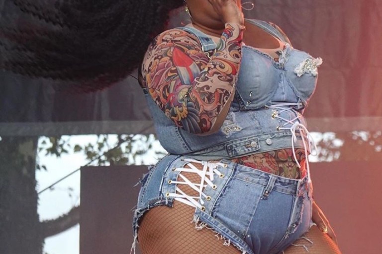Lizzo Performed at Made in America Festival in Front of Jay-Z and Beyoncé in a Custom Look by Her Stylist Marko Monroe