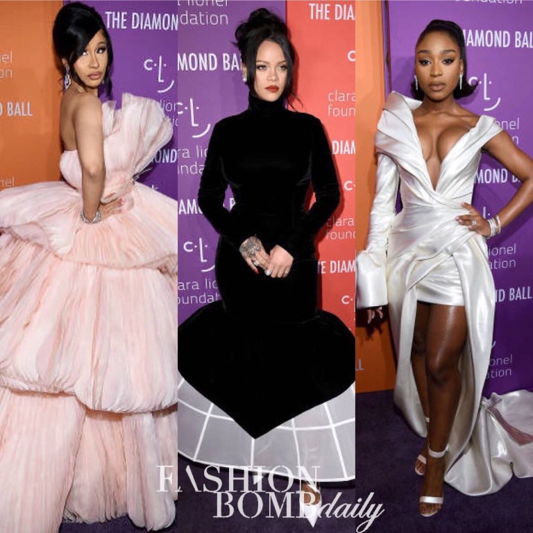 On the Scene: Rihanna’s 5th Annual Diamond Ball With Looks from Rihanna in Givenchy, Normani in J’Aton Couture, Cardi B in Georges Hobeika, and More!