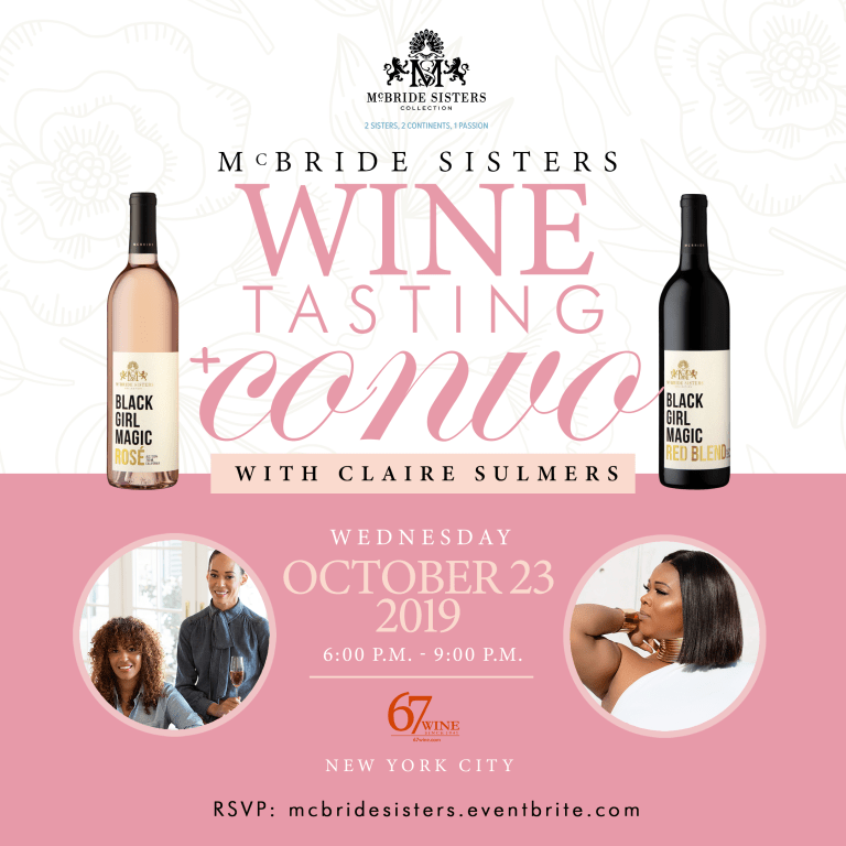 Upcoming Events: When Women Succeed in NYC October 20th, Wine & Sip with Black Girl Magic Wine October 23rd, Convos with Claire DC October 26th!