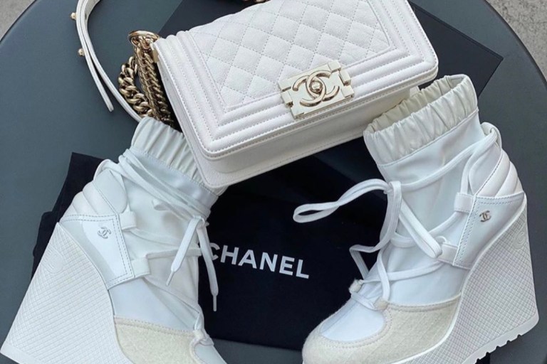 Bomb Product of the Day: Chanel Lace Up Platform Boot