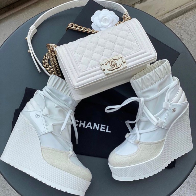 Bomb Product of the Day: Chanel Lace Up Platform Boot