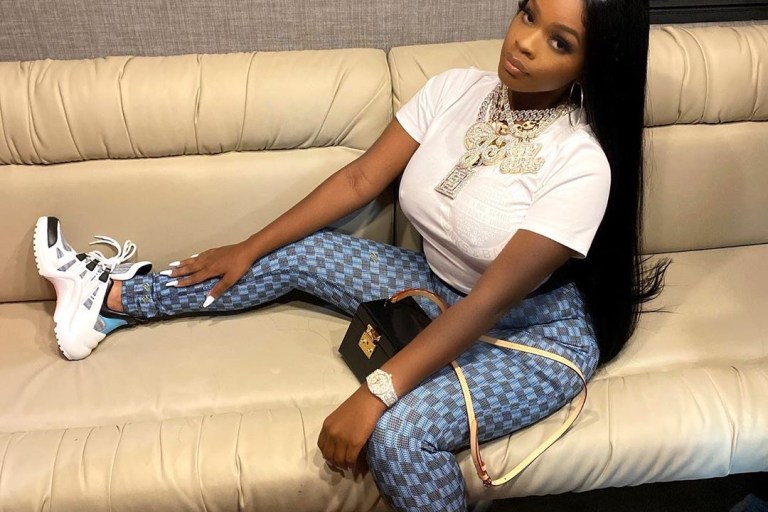 City Girl JT Comes Home from Jail in a Full Glammed Out Louis Vuitton Look!