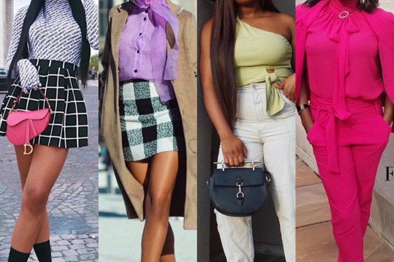 Vote for Fashion Bombshell of the Week October 18, 2019: Teaira from Los Angeles, Janeisha from Virgin Islands, Khadijat from Nigeria, and Sandra from Haiti!