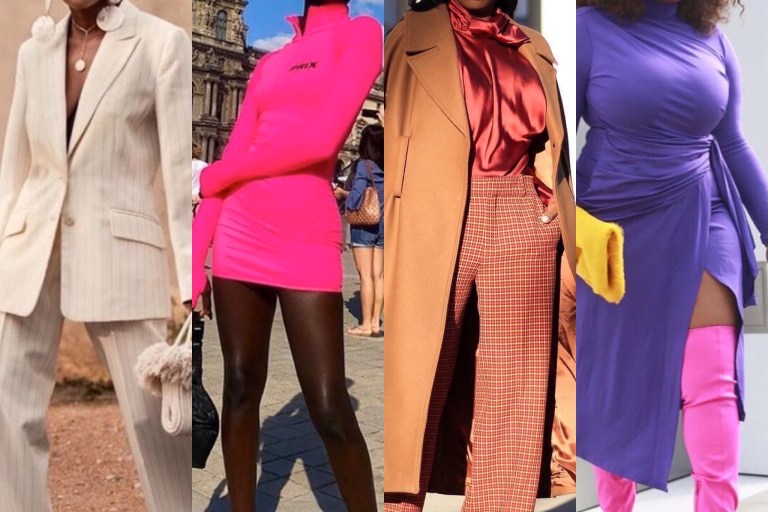 Vote for Fashion Bombshell of the Week October 4, 2019: Janelle from Los Angeles, SouKeyna from Senegal, Ama from London, and Shelley from Johannesburg