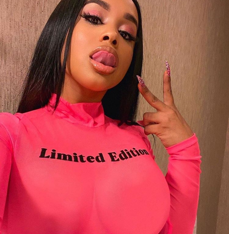 Dream Doll is Pretty in Pink in her Fashion Nova Fuchsia Mesh “Limited Edition” Top