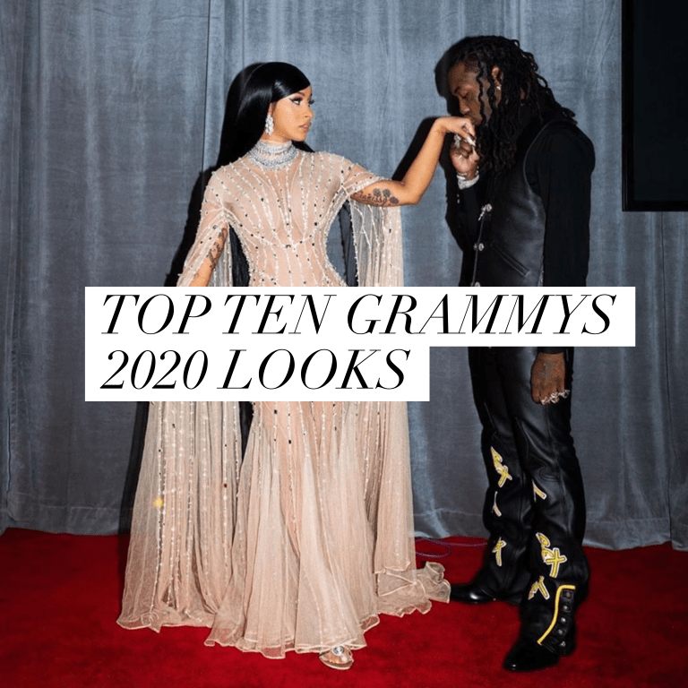 The Top Ten Looks from the 2020 Grammy’s: Cardi B in Mugler, Beyonce in Red Valdrin Sahiti, Lizzo in White Versace, and More!