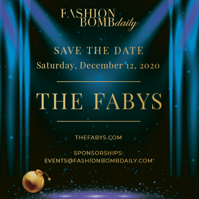 Save the Date for the 2nd Annual Faby’s Awards: Saturday December 12th, 2020 in New York City