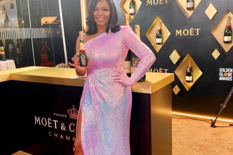 Claire’s Life: Celebrating the 77th Annual Golden Globes with Moet USA in Valentino Omar