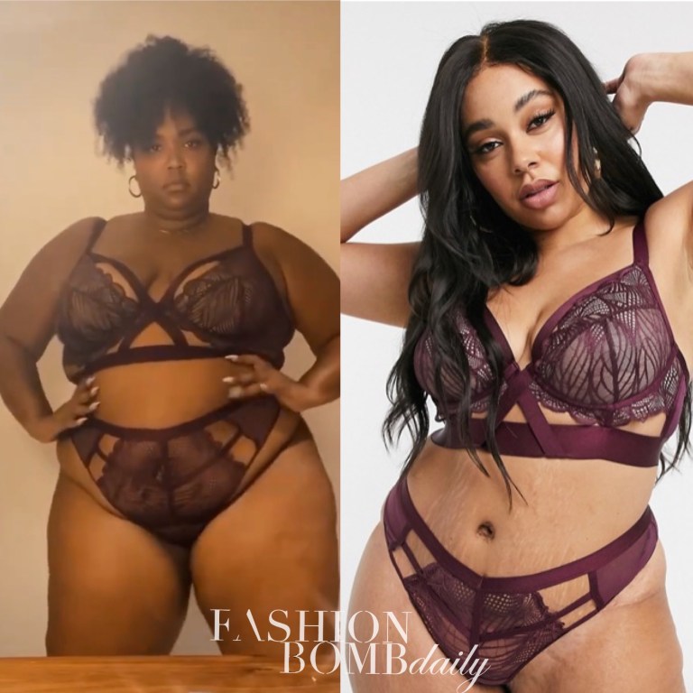 Get the Look: Lizzo’s Valentine’s Day ASOS Alina Lingerie Including her $35 Bra and $16 Cut Out Thong
