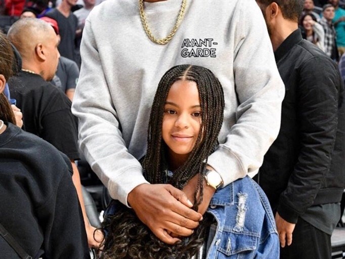 Daddy & Daughter Date: Blue Ivy Carter Attended the Lakers vs. Clippers Game with her Dad Jay-Z, Wearing $891 Fendi Boots