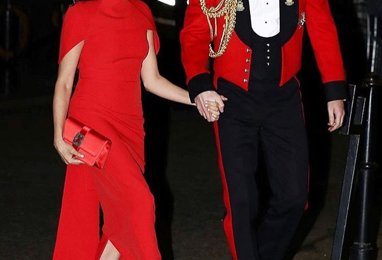 Prince Harry in his Military Attire & Meghan Markle in a Red Safiyaa Dress, Turned Heads Attending the Mountbatten Festival in the U.K.