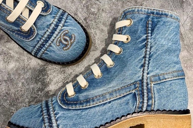 Bomb Product of the Day: Chanel Denim Ankle Boot