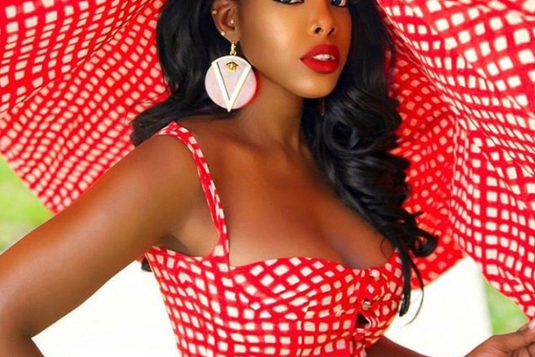 Juju Stuns for Birthday Shoot in Sai Sankoh Dresses Available at FashionhBombDailyShop.com