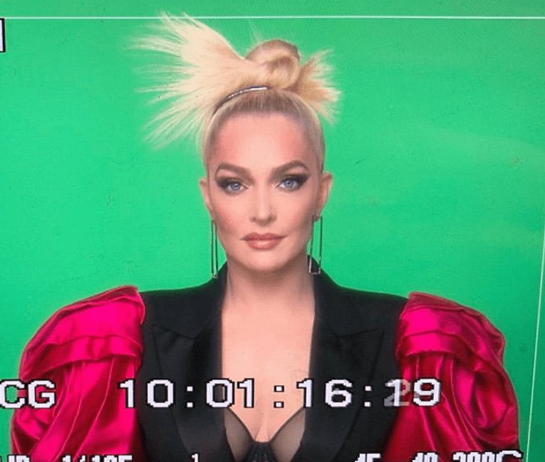 Splurge: Erika Jayne’s Real Housewives of Beverly Hills Confessional Alexander McQueen Pink Satin Puff Sleeve Blazer