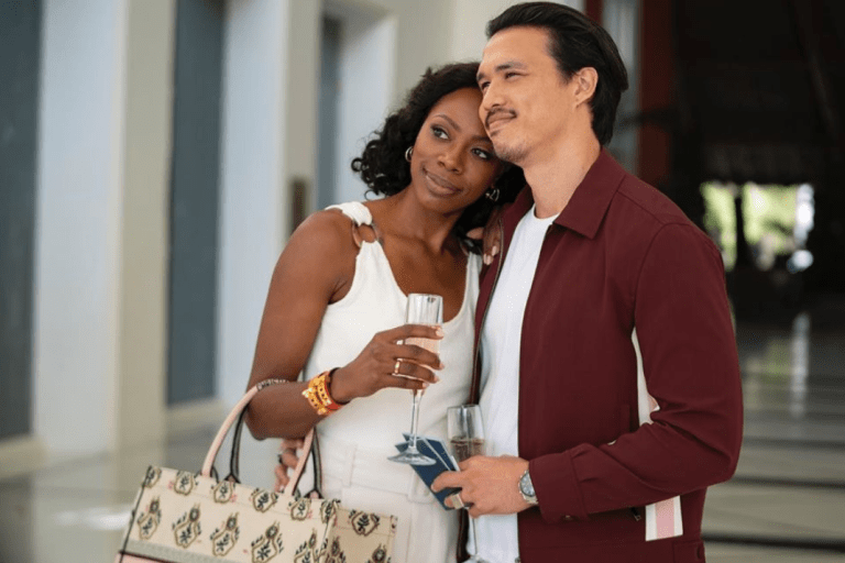 Insecure Season 4 Episode 7 Lowkey Trippin Fashion Credits: Molly’s Orange Pleated Jacquemus Dress, Dior Tote, and Cult Gaia Heels, Andrew’s Sister In Law’s Victor Glemaud Rainbow Crochet Maxi Dress, and More!