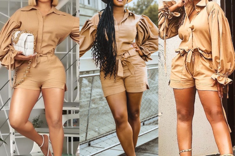 Summer Must Have: Matopeda Studios Brown Linen Short Set as Worn by Toke Makinwa, Claire Sulmers, and Tope FNR
