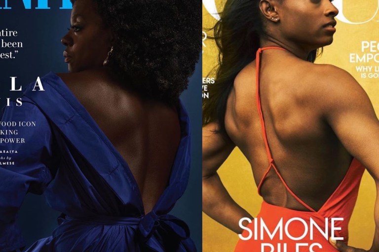 An Observation of Beauty, Light, and Black Imagery: Viola Davis Photographed by Dario Calmese for Vanity Fair vs. Simone Biles Photographed by Annie Leibovitz for Vogue August 2020