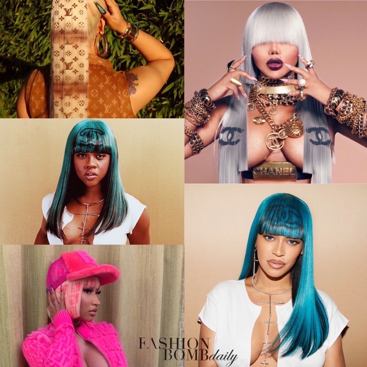 Fashion Bomb Hair Appreciation: Louis Vuitton, Chanel and Fendi Monogram Hair and Wigs as Worn by Cardi B, Nicki Minaj, and Lil Kim