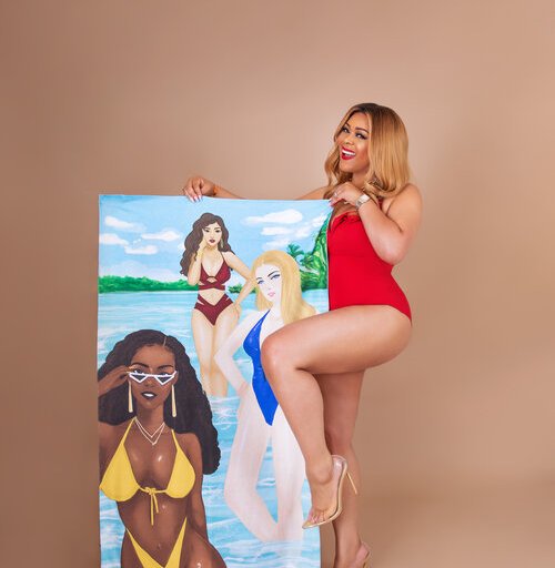 Kinyatta E. Gray of FlightsInStilettos Releases Glam Girl Beach Towel Collection