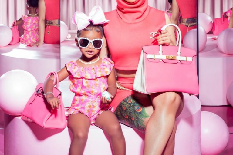 Cardi B and Kulture Gave Us Matching Pretty-in-Pink Vibes With Hermes Birkin Bags!