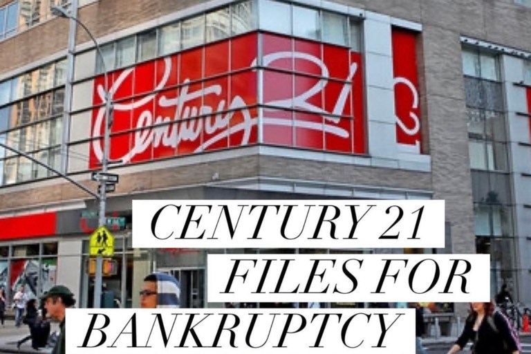 Century 21 Files for Bankruptcy and Will Close All 13 Stores