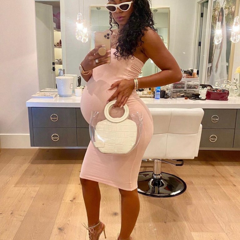 Eniko Hart Showed Off Her Baby Bump in a Naked Wardrobe Dress!