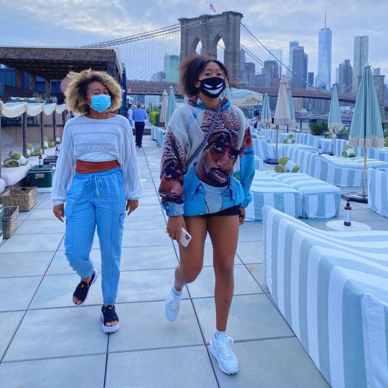 Naomi Osaka Kept It Cozy Following Her Victory in a Noname Tupac Hoodie, Chanel Bag, and Sacai X Nike LD Waffle Sneakers