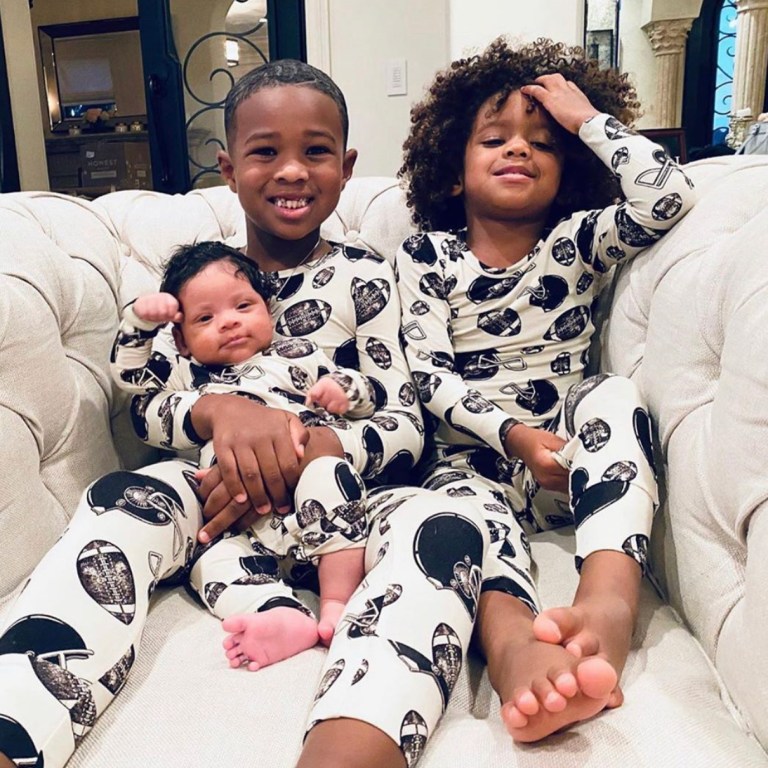 You Ask, We Answer! Ciara and Russell Wilson’s Children Spotted in Matching Posh Peanut ‘Touchdown’ Long Sleeve Loungewear!