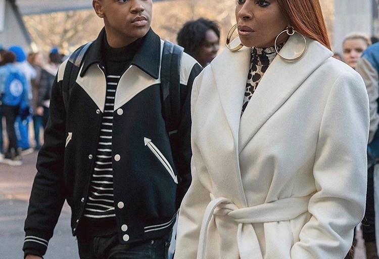 Ghost on Starz Fashion Credits: Tariq in a Celine Black and White Varsity Jacket, Mary J Blige in Gold  Earrings from Sister Love MJB, and more!